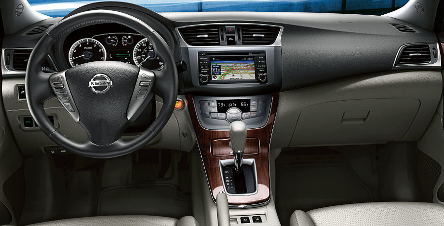 Novo-Nissan-Sentra-2014-Brasil-flex-CVT-SL-SV-painel-interior