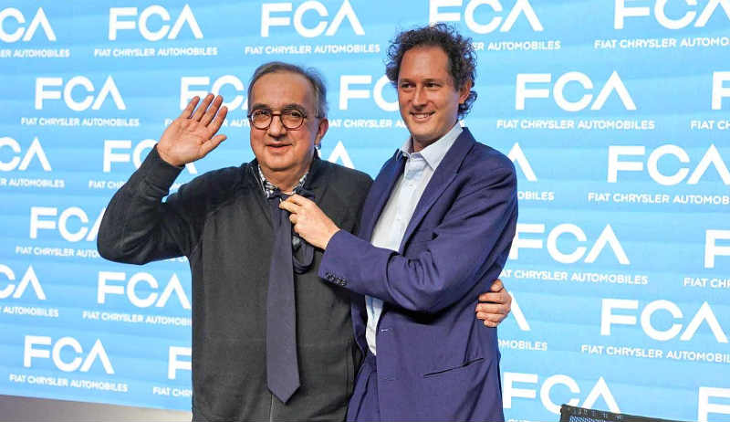 Sergio Marchionne, da FCA, e John Elkann