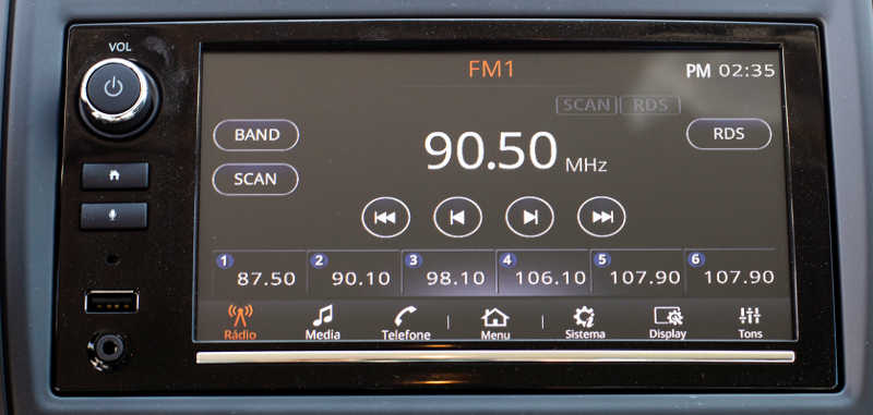 Sistema de som do Nissan Versa Special Edition 