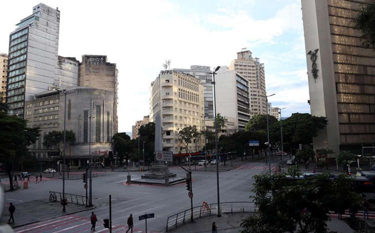 Belo Horizonte vazia por causa do Coronavírus