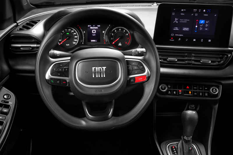Fiat/Divulgação Foto do painel do Fiat Pulse Drive automático 2026