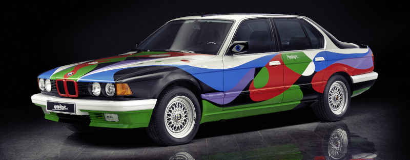 Enes Kucevic/BMW/Divulgação Foto da arte de César Manrique no BMW 730i