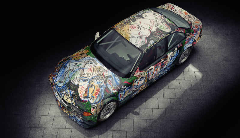Enes Kucevic/BMW/Divulgação Foto da arte de Sandro Chia no BMW M3