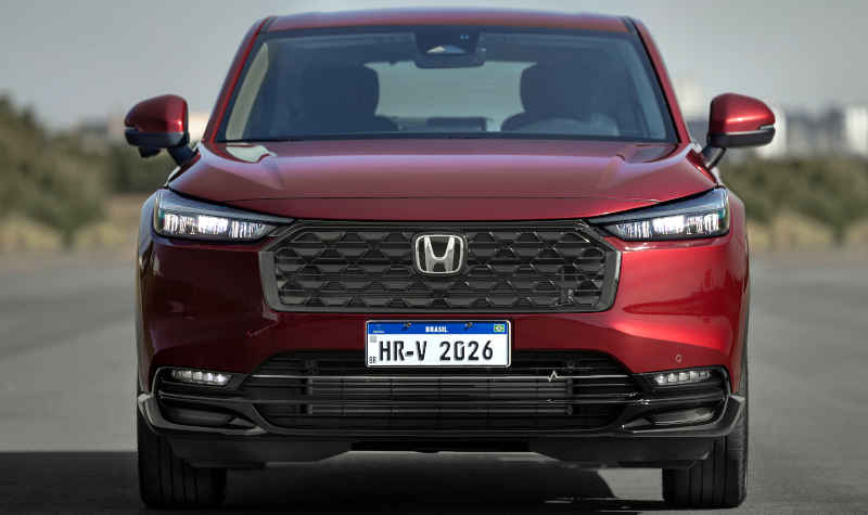 Honda/Divulgação Foto da dianteira Honda HR-V Touring 2026