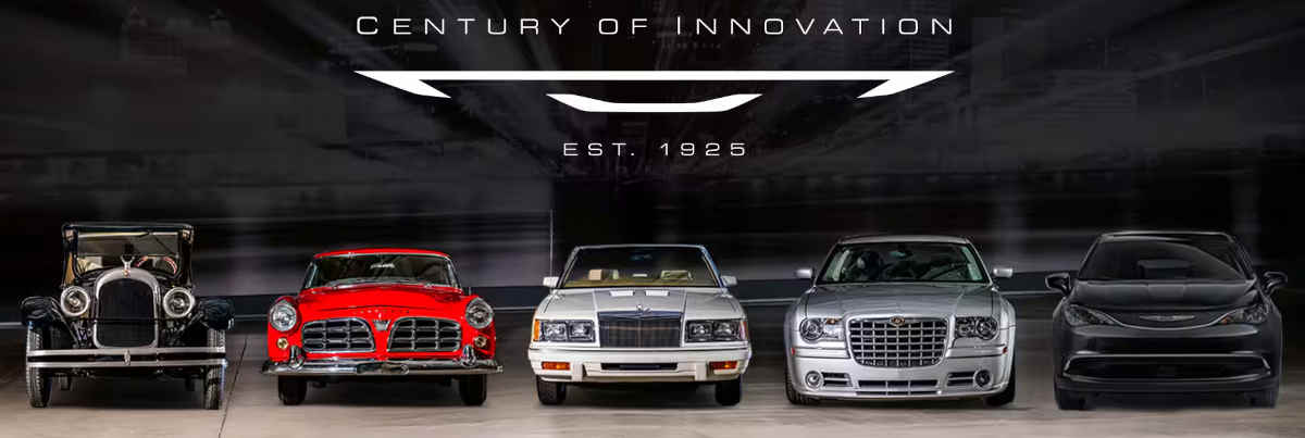 Stellantis/Divulgação Foto de celebração de 100 anos da Chrysler