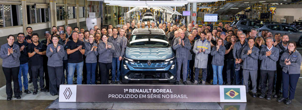 Renault/Divulgação Foto do primeiro Renault Boreal fabricado no Brasil