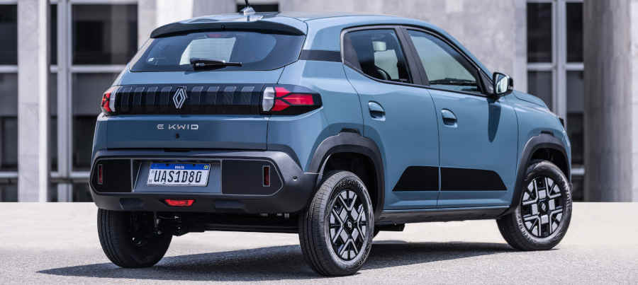 Renault/Divulgação Foto do elétrico Renault Kwid E-Tech 2026