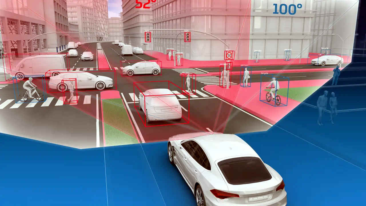 ZF/Divulgação Imagem ilustra a câmera frontal inteligente da ZF, produzida para o ADAS
