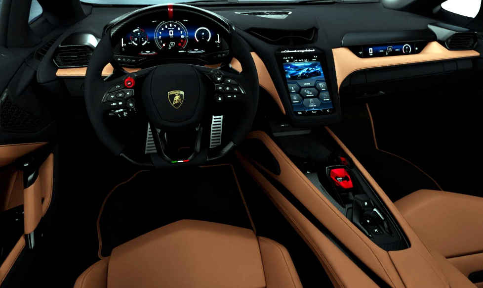 Lamborghini/Divulgação Foto do painel do Lamborghini Temerario