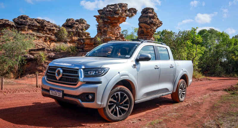 GWM/Divulgação Foto da picape GWM Poer P30 à diesel