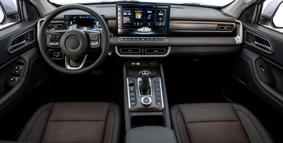 GWM/Divulgação Foto do painel da picape GWM Poer P30