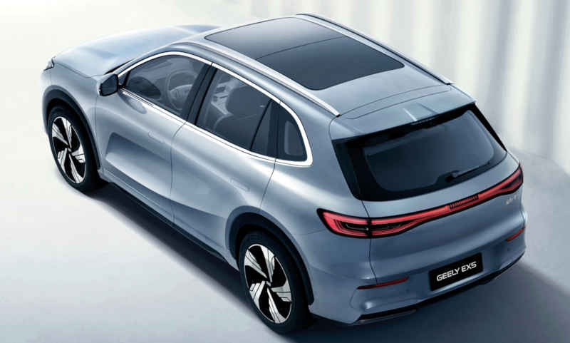 Geely/Divulgação Foto do teto solar do Geely EX5