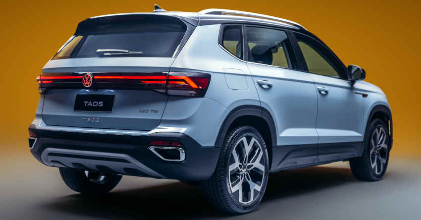 Volkswagen/Divulgação Foto da nova traseira do Volkswagen Taos Highline 2026
