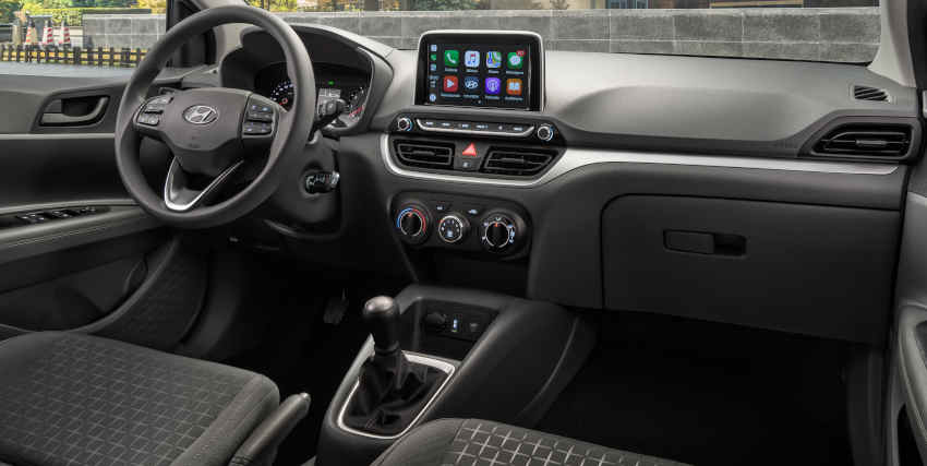 Hyundai/Divulgação Foto do painel do Hyundai HB20S Comfort Plus