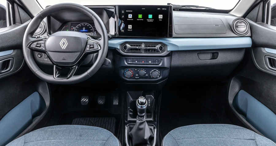 Renault/Divulgação Foto do novo painel do Kwid 2027