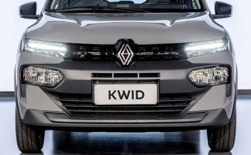 Renault/Divulgação Foto da nova dianteira do Kwid 2027