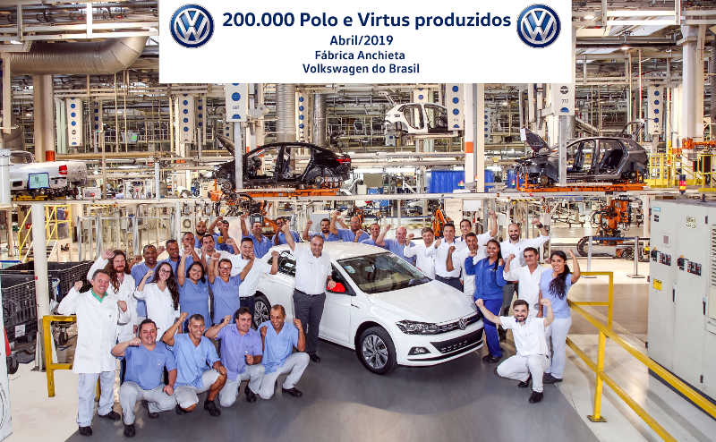 Fábrica dos Volkswagen Virtus e Polo
