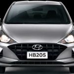 Dianteira do Hyundai HB20 e do HB20S Vision 2021