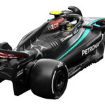 Foto do Hot Wheel da escuderia Mercedes da Formula 1