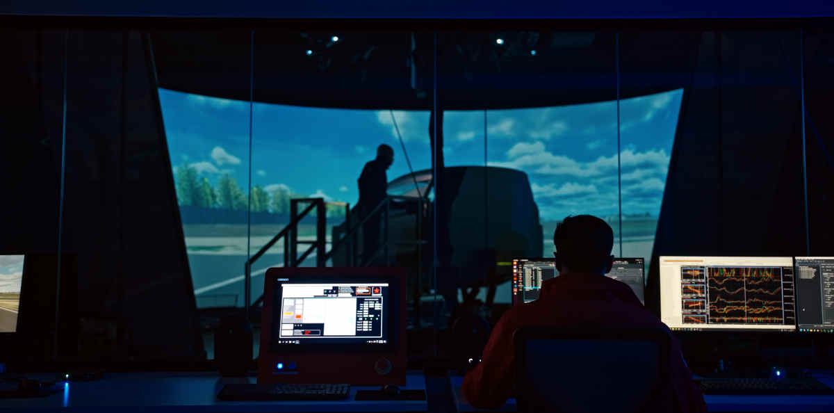 Foto do novo simulador da Bridgestone