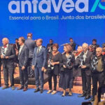 Fotos da homenagem aos jornalistas durantes o evento Anfavea 70 anos