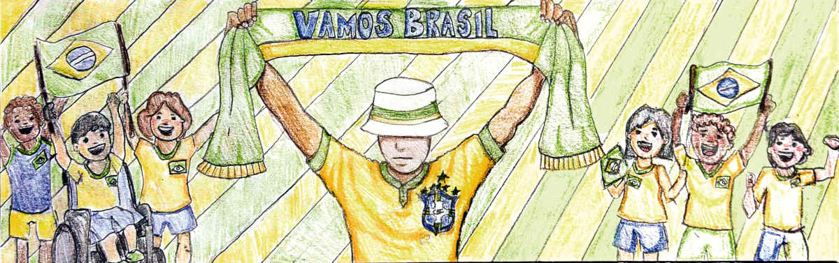 Imagem da campanha da Hyundai que estampará um dos ônibus das Seleções Nacionais na Copa do Mundo 2026 - Brasil